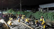 福平铁路联络线连夜接入福州站